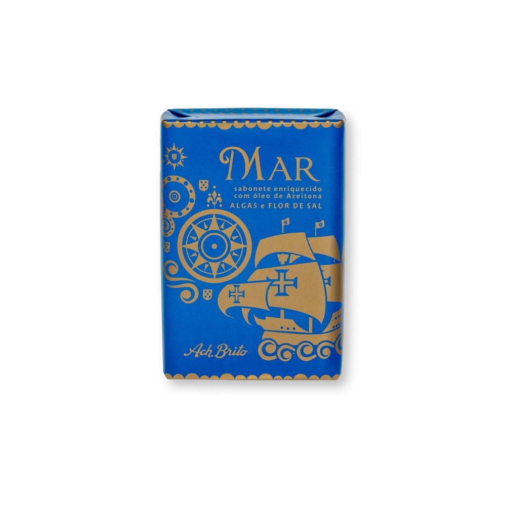 Savon personnalisé naturel 75g SÍMBOLOS LUSITANOS Bleu royal